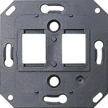 Gira 019100 atbalsta gredzens AMP/RADIALL datu ligzdai - melns (System 55)