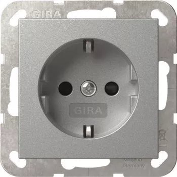 GIRA 445326 SCHUKO kontaktligzda SH System 55 F Alu