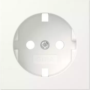 Gira 492027 Vāciņš SCHUKO kontaktligzdai, System 55, tīri balts, matēts