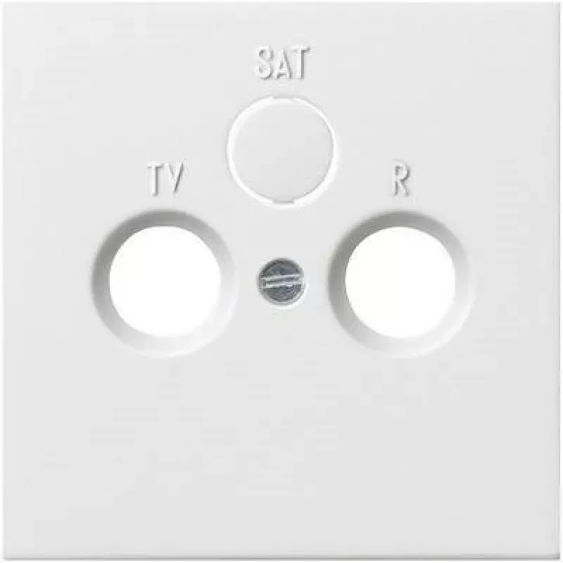 Gira vāciņš TV, radio, SAT kontaktligzdai, Flächenschalter dizains, tīri balts 0869112