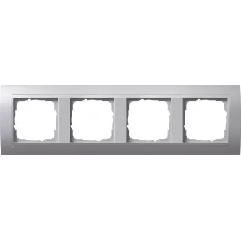 Gira Event alumīnija 1 moduļa rāmis, matēts, 80,8 x 80,8 mm 021436