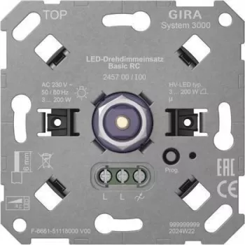 Gira LED rotācijas dimmera ieliktnis Basic RC System 3000 245700