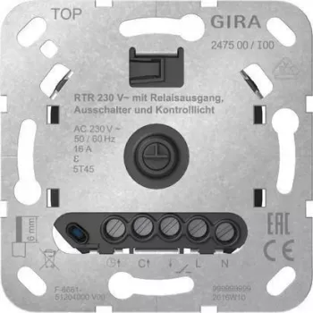 GIRA RTR 230 V releja izejas IESLĒGTS/IZSLĒGTS vadības ieliktnis 247500