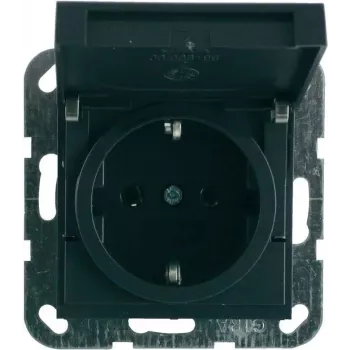 GIRA Schuko kontaktligzdas ieliktnis System 55 antracīta 045428