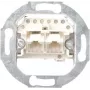 Gira atbalsta gredzens ar centrālo plāksni UAE/IAE/ISDN ligzdām, System 55, E2, Event, Esprit, ClassiX, F100, 1 vietas, iedziļināti montējams, 50x50 mm atvērums, bez halogēna termoplasts 018700