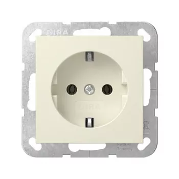 Gira System 55 SCHUKO kontaktligzda krēmkrāsā (418801)