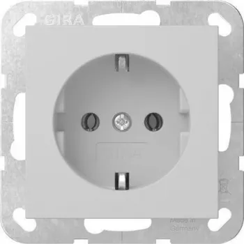 Gira System 55 SCHUKO kontaktligzda pelēka matēta 4188015