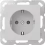 Gira System 55 SCHUKO kontaktligzda pelēka matēta 4188015