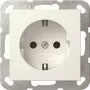 Gira System 55 SCHUKO kontaktligzda, tīri balta, iemontējama, 16 A 446603