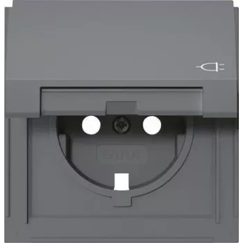 Gira TX_44 SCHUKO kontaktligzdas vāks ar eņģes vāciņu, antracīta 492267