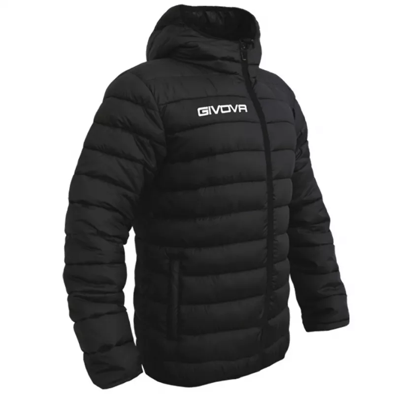 Givova Olanda Unisex Training Jacket Black Full-Zip Long Sleeve