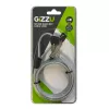 GIZZU 1.8m Nano atslēgas bloķēšanas drošības kabelis ar atslēgu - Melns
