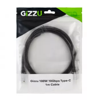 GIZZU 100W 10Gbps USB-C 2m kabelis