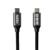 GIZZU 100W 10Gbps USB-C uz USB-C kabelis 1m melns