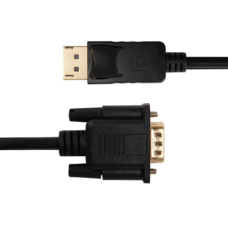 Gizzu 1080P DisplayPort uz VGA kabelis 1,8 m polikarbonāta