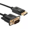 Gizzu 1080P DisplayPort uz VGA kabelis 1,8 m polikarbonāta