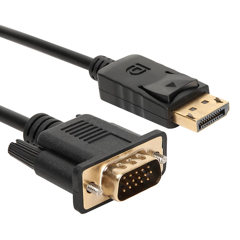 Gizzu 1080P DisplayPort uz VGA kabelis 1,8 m polikarbonāta