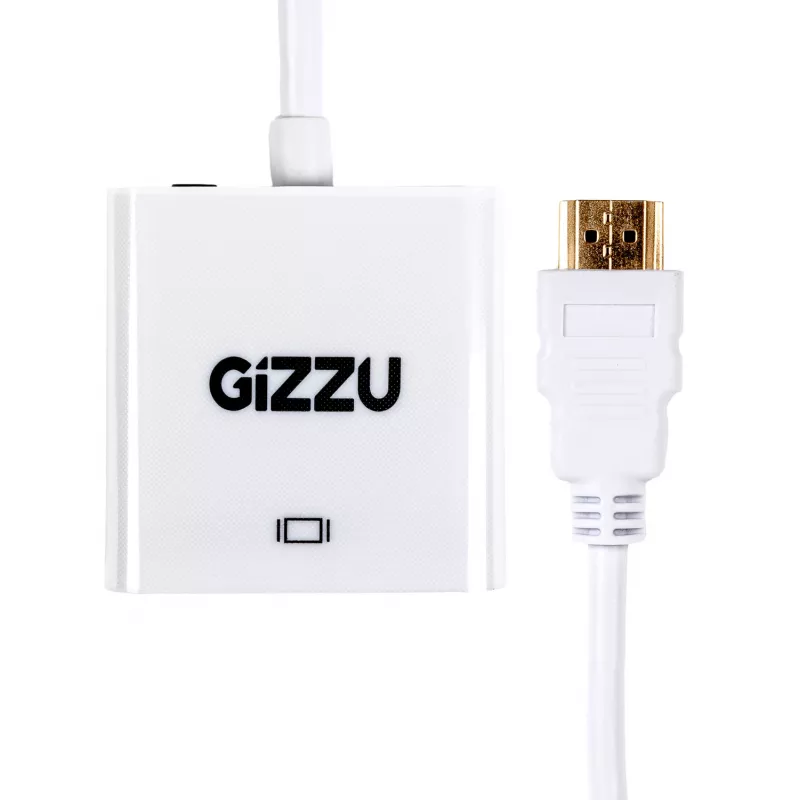 Gizzu 1080P HDMI uz VGA adapteris ar audio
