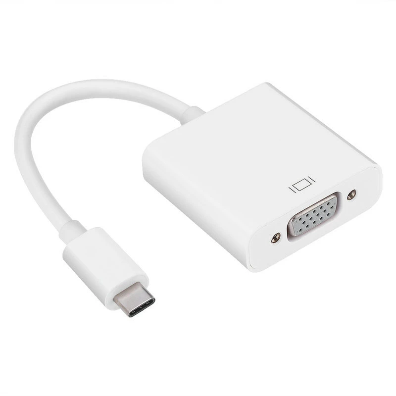 Gizzu 1080P Type-C uz VGA adapteris Poly