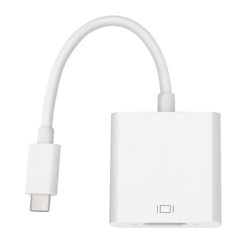 Gizzu 1080P Type-C uz VGA adapteris Poly