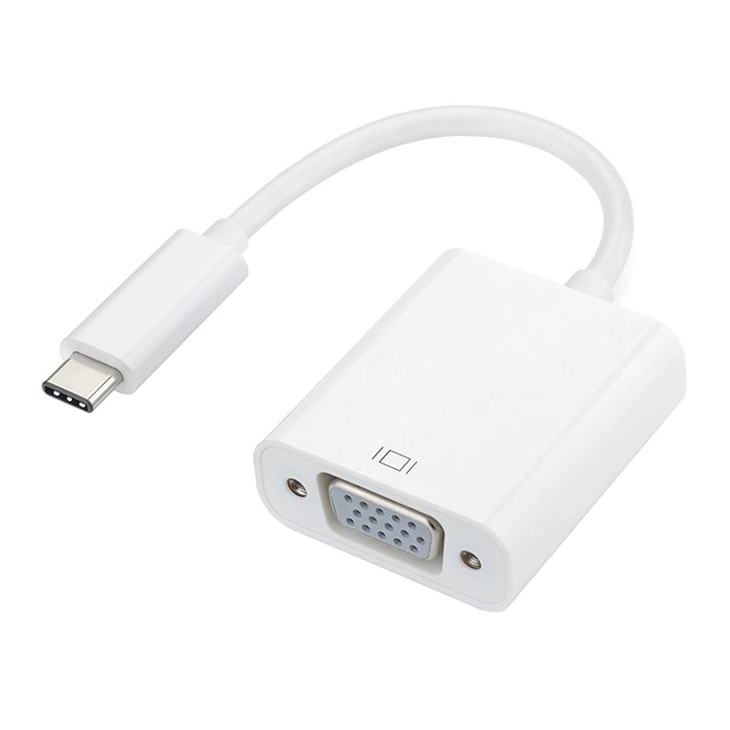 Gizzu 1080P Type-C uz VGA adapteris Poly