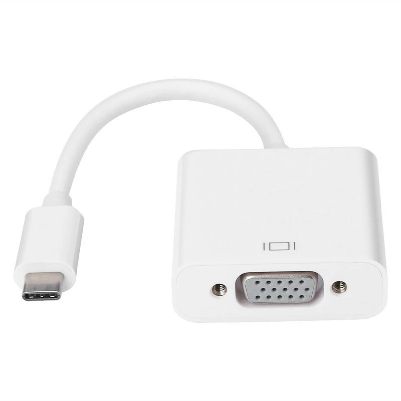 Gizzu 1080P Type-C uz VGA adapteris Poly