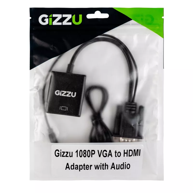 Gizzu 1080P VGA uz HDMI adapteris ar audio