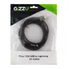GIZZU 12W USB uz Lightning 2m kabelis – MFi sertificēts ātrai uzlādei un sinhronizācijai