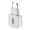 Gizzu 2-Portu 30W GaN sienas lādētājs USB-C PD + USB-A QC balts