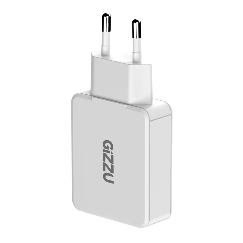 Gizzu 2 portu 65W GaN sienas lādētājs