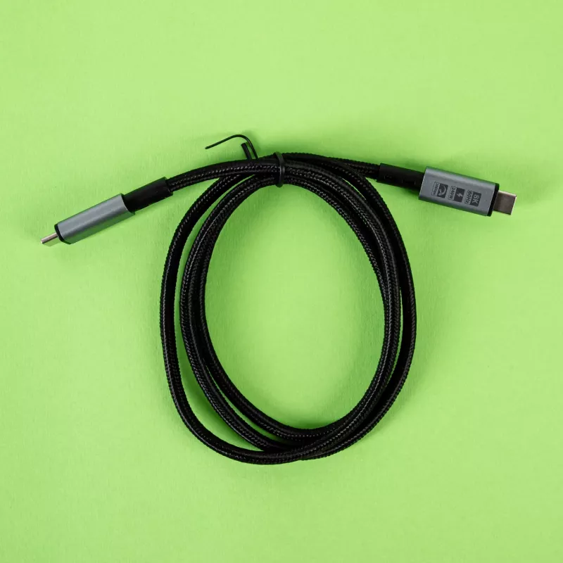 GIZZU 240W 20Gbps USB-C uz USB-C kabelis 2m Melns