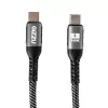 GIZZU 240W 480Mbps USB-C uz USB-C pīts kabelis 1m melns