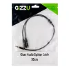 Gizzu 3-Pole Audio Splitter Cable - Melns