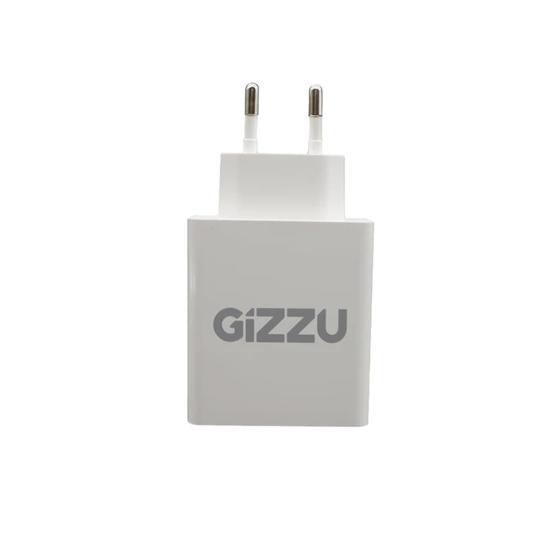 GIZZU 36W USB-C PD & QC3.0 divu portu sienas lādētājs - balts