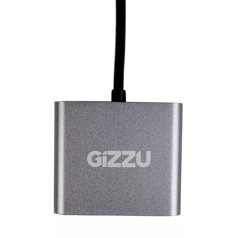 Gizzu 4-in-1 Type-C uz Dual HDMI centrmezgls