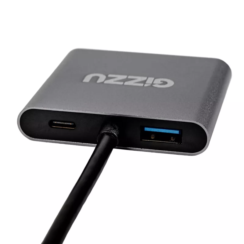 Gizzu 4-in-1 Type-C uz Dual HDMI centrmezgls