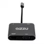 Gizzu 4-in-1 Type-C uz HDMI/VGA/USB3.0 centrmezgls