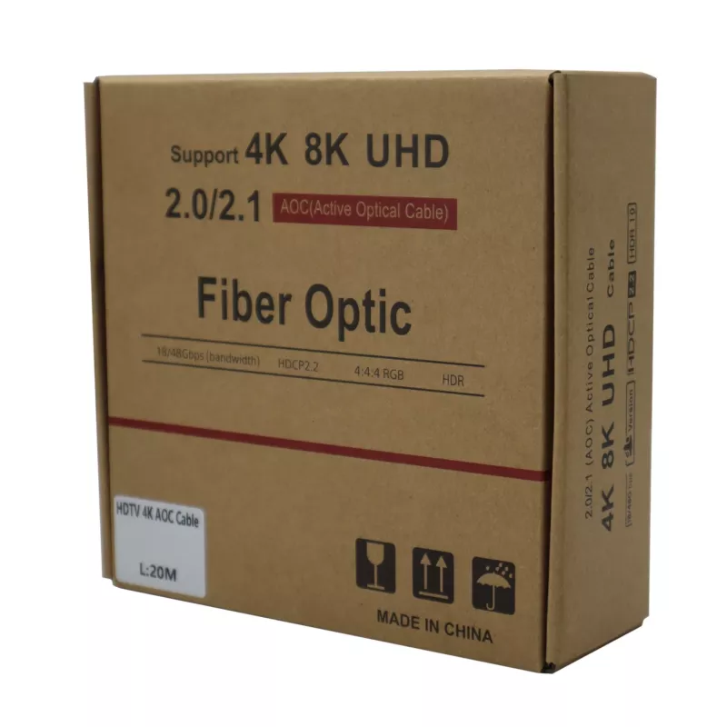 GIZZU 4K aktīvais optiskās šķiedras HDMI kabelis 20m