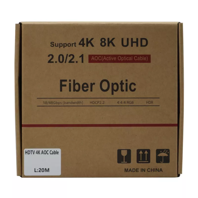GIZZU 4K aktīvais optiskās šķiedras HDMI kabelis 20m