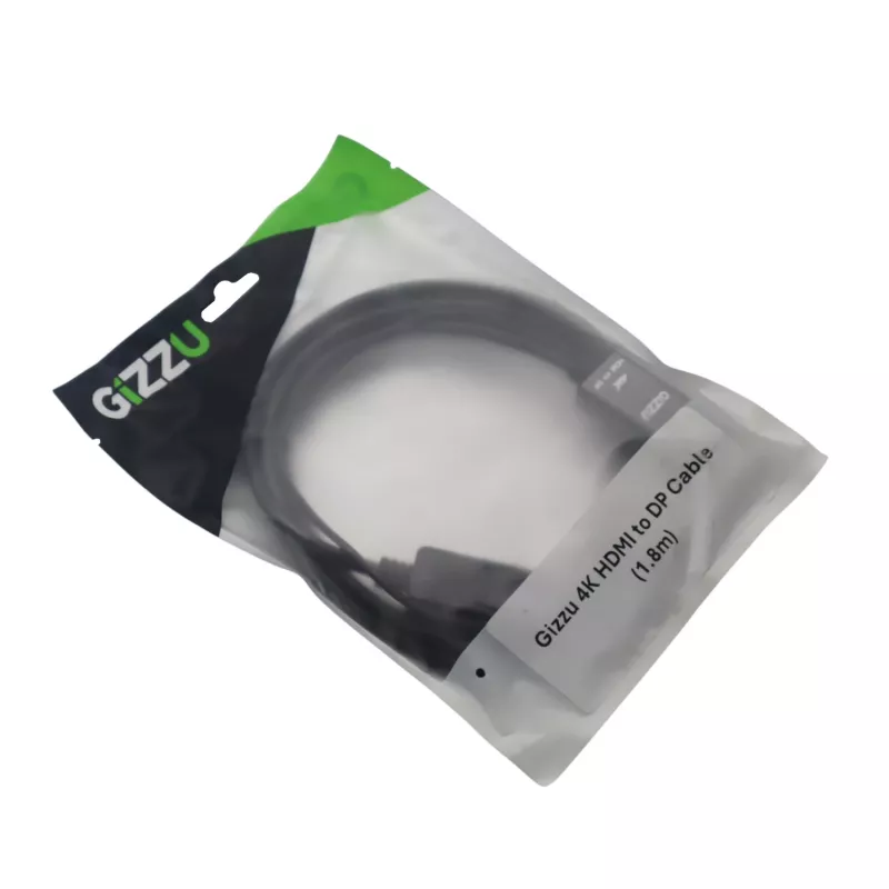 Gizzu 4K HDMI uz DisplayPort aktīvais pārveidotāja kabelis 1,8 m melns