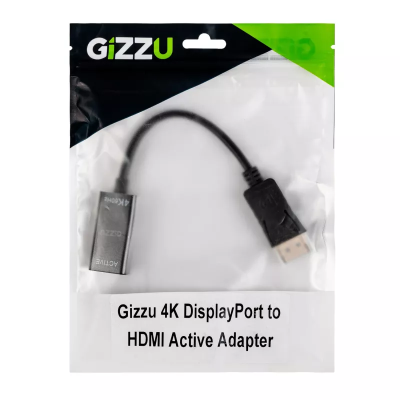 Gizzu 4K60Hz DisplayPort uz HDMI aktīvais adapteris