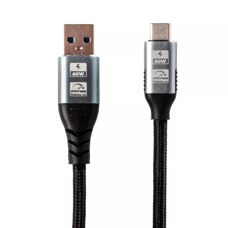 GIZZU 60W 10Gbps USB uz Type-C 1m kabelis