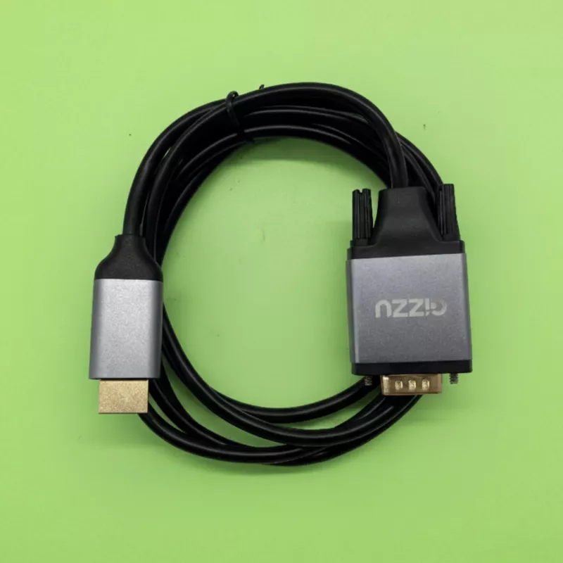 Gizzu Full HD HDMI uz VGA kabelis (1,8 m) - Melns