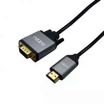 Gizzu Full HD HDMI uz VGA kabelis (1,8 m) - Melns