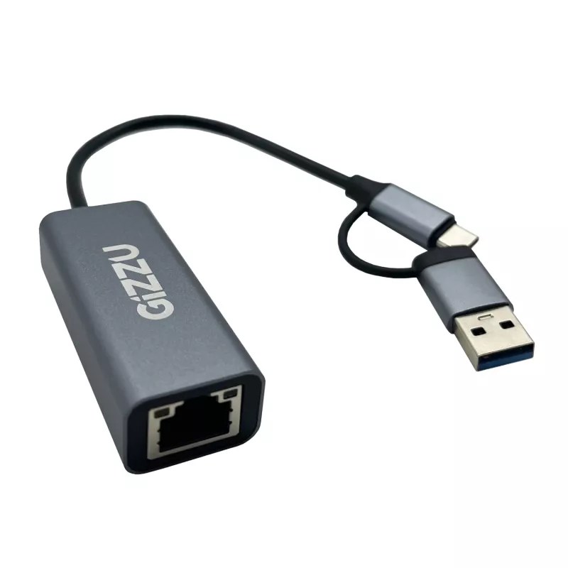 Gizzu High Speed Type-C/A Gigabitu adapteris Poly