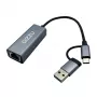 Gizzu High Speed Type-C/A Gigabitu adapteris Poly