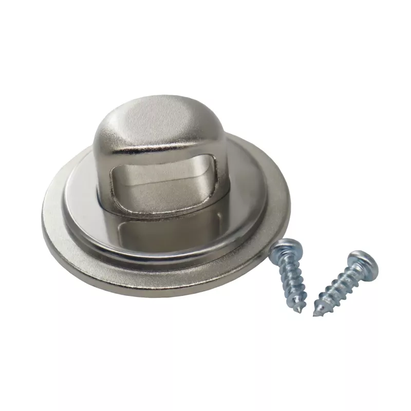 GIZZU Laptop Lock Plate - Universāls drošības enkurs Kensington slēdzenēm, līmējošs cinka sakausējums, sudraba