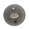 GIZZU Laptop Lock Plate - Universāls drošības enkurs Kensington slēdzenēm, līmējošs cinka sakausējums, sudraba