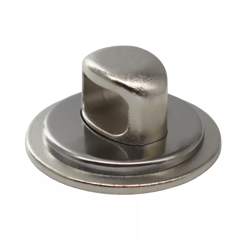 GIZZU Laptop Lock Plate - Universāls drošības enkurs Kensington slēdzenēm, līmējošs cinka sakausējums, sudraba