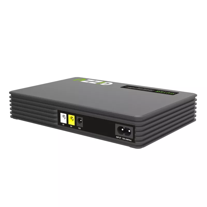 Gizzu SURF Simple 18W 55Wh LiFePO4 MINI DC UPS - Melns